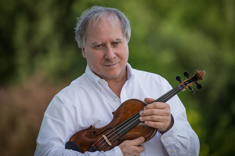 András Keller with violin